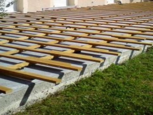 DECKiBOIS : conseil de pose d'une terrasse en bois sur sol dalle béton existante