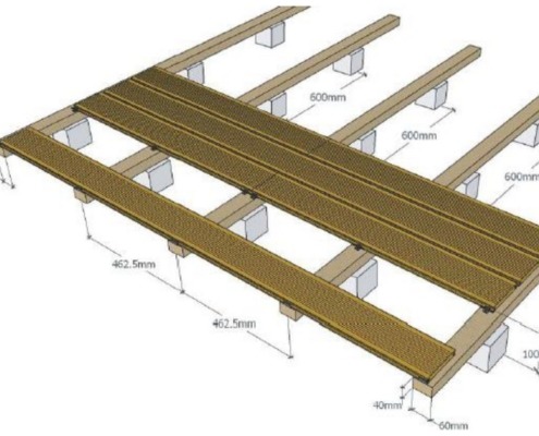DECKiBOIS : Conseil de pose d'une terrasse en bois lambourdage