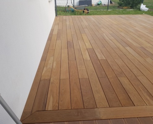DECKiBOIS Terrasse en bois exotique ipé 21 x 145mm en longueur de 1m25