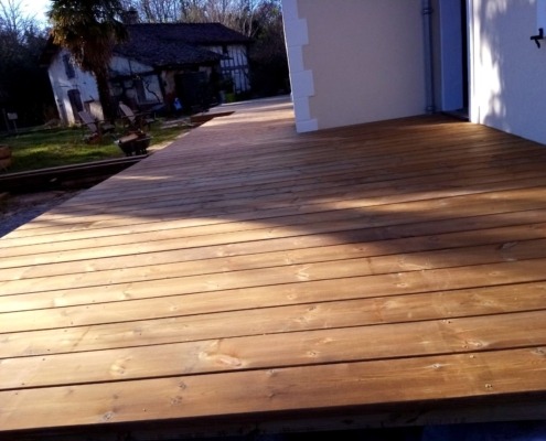 Lame de terrasse en pin du nord choix AB