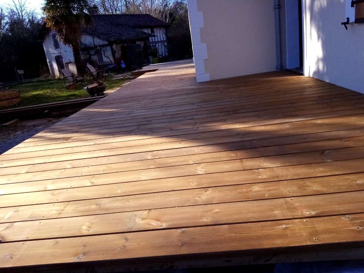 Lame de terrasse en pin du nord choix AB