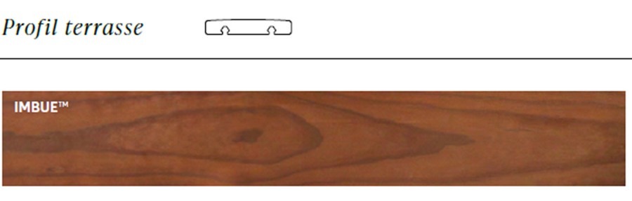 Profil terrasse IMBUE -Bois ABODO - DECKiBOIS
