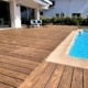 Terrasse en kebony 21x120 posés rail pr39 de chez GRAD
