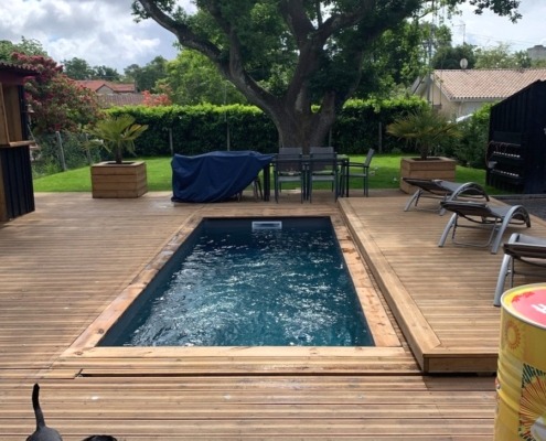 Terrasse en pin du nord choix AB
