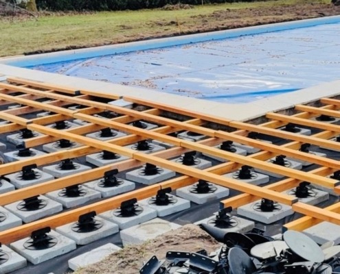 DECKiBOIS propose lambourde en Badi pour structure terrasse en bois exotique