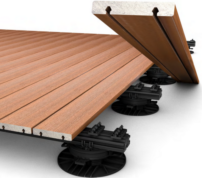 Montage facile des lames en composite SILVADEC avec le système EASYCLIK GRAD - DECKiBOIS Montage facile des lames en composite SILVADEC avec le système EASYCLIK GRAD - DECKiBOIS