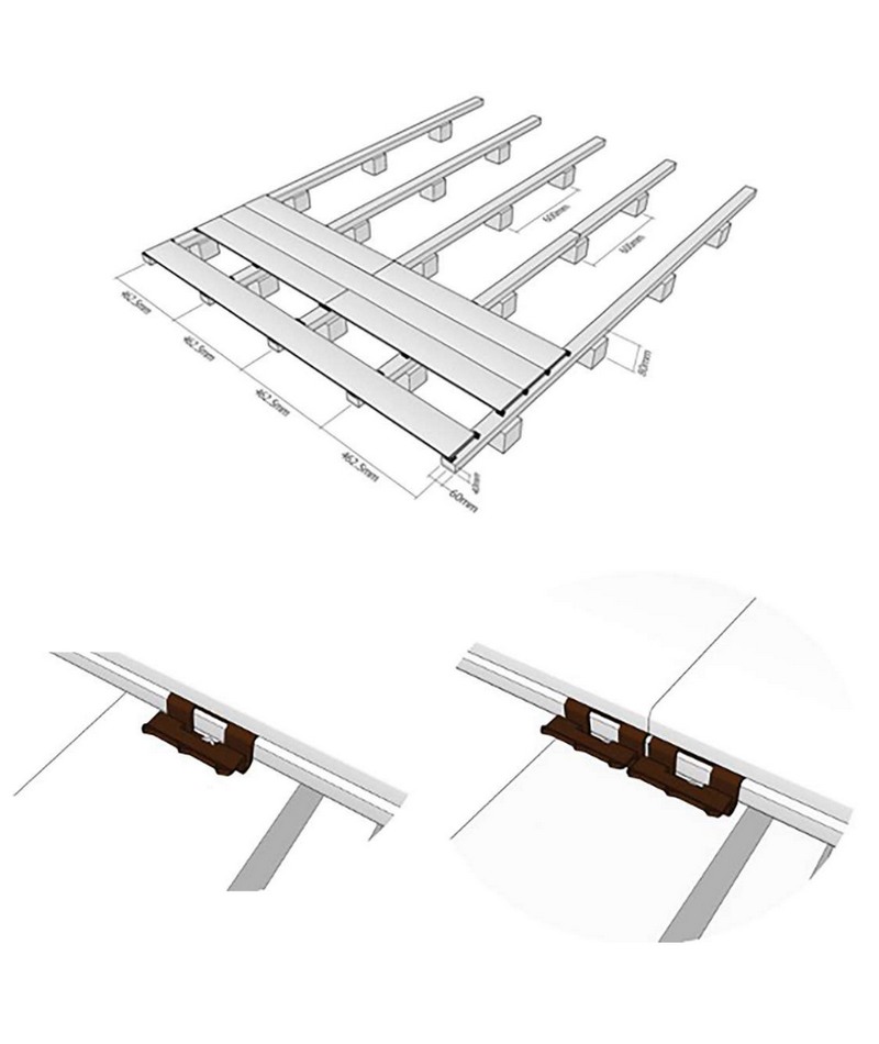 pose lames de terrasse à visser en bambou croquis DECKiBOIS pose lames de terrasse à visser en bambou croquis DECKiBOIS