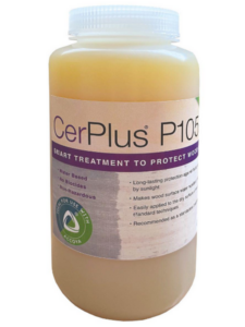CerPlus P 105 W le seul produit au monde qui évite que le bois ne grise